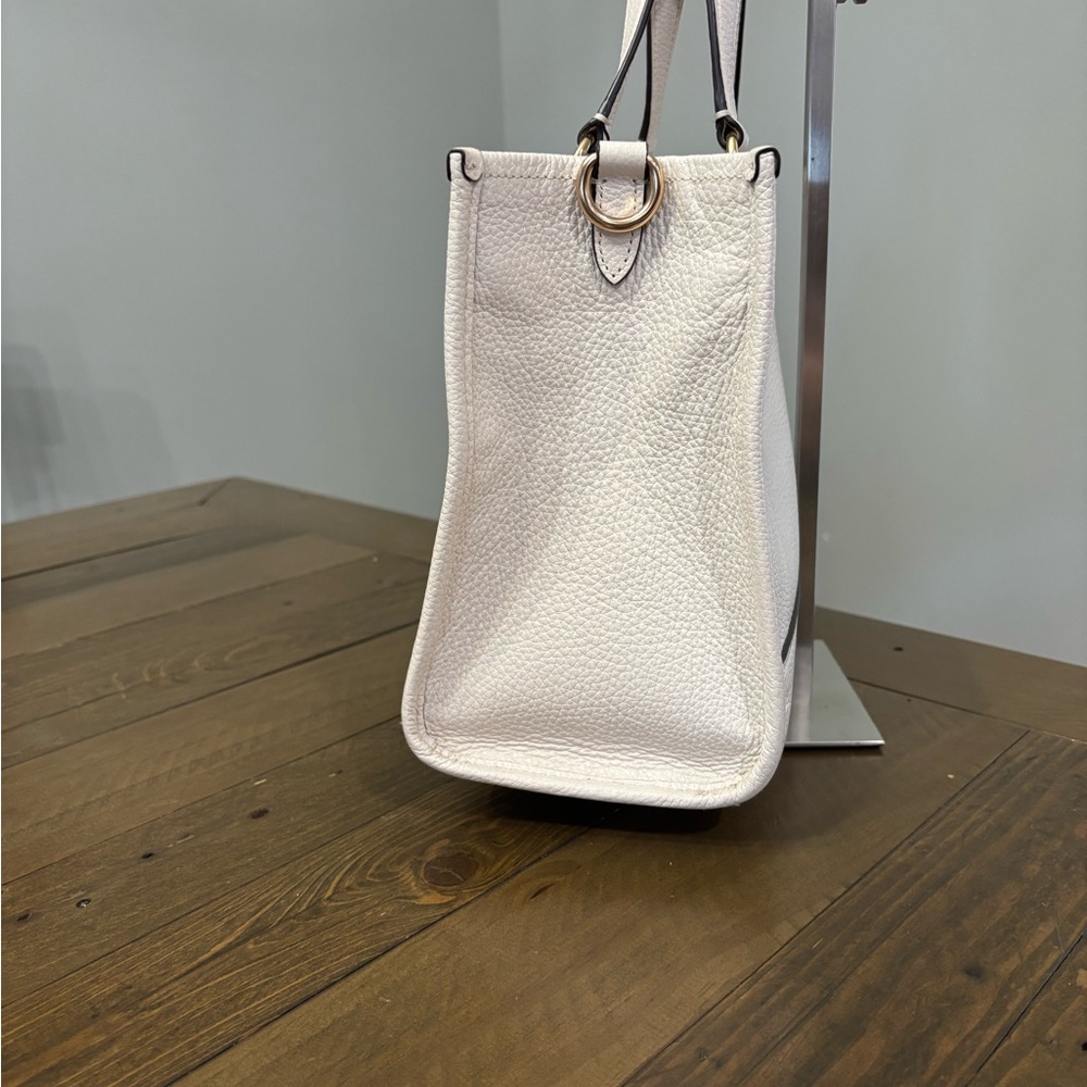 Coach Dempsey Carryall in Chalk White Pebble Leather - Picture 3 of 11